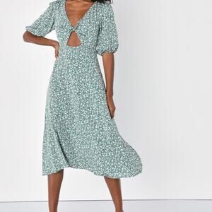 Lulus Sage green dress